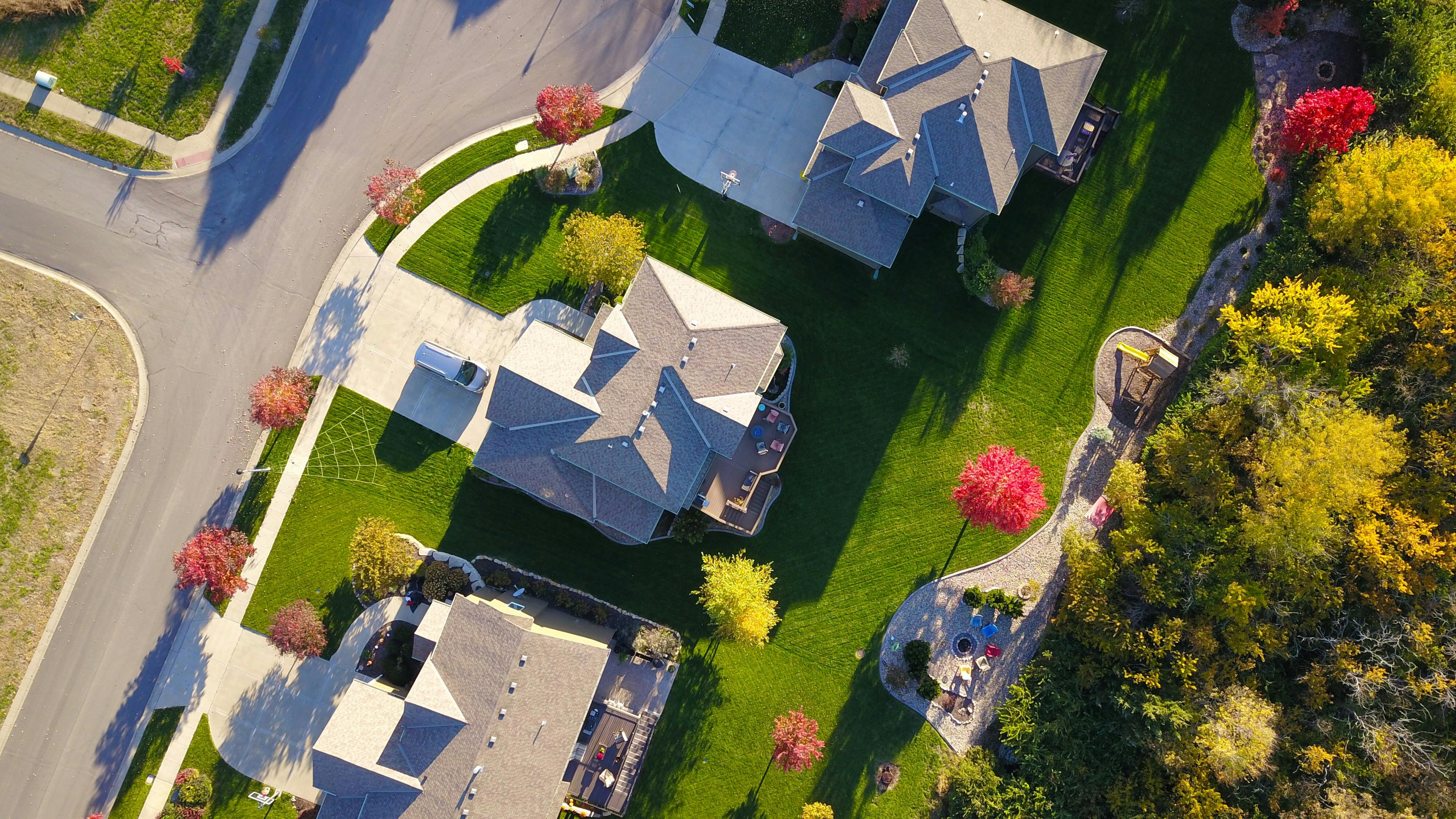over view of house